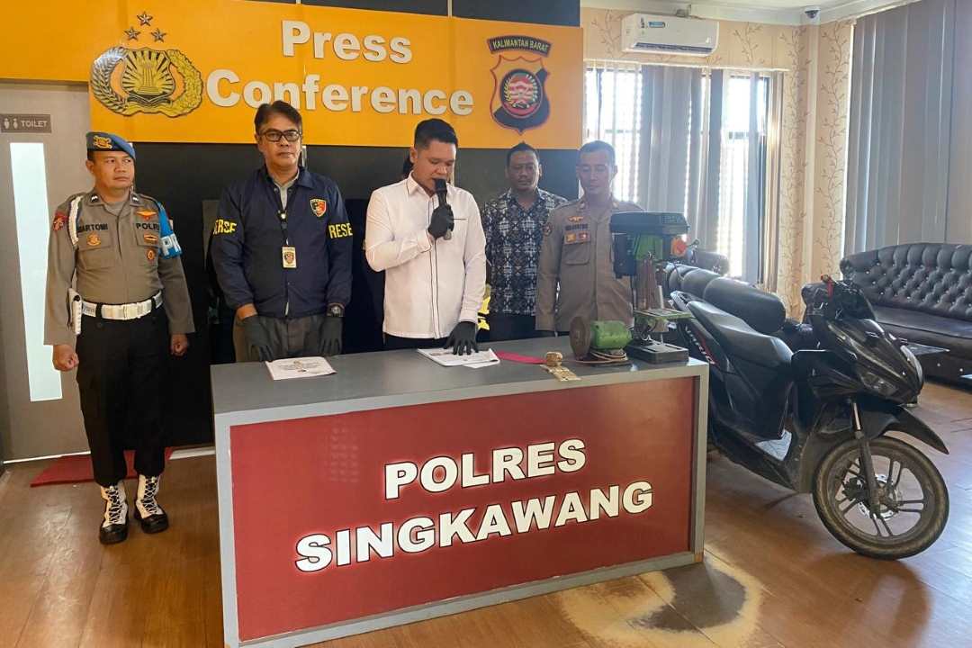 Awal Tahun Berdarah Dingin: Satreskrim Polres Singkawang Gulung Sindikat Curanmor dan Pencuri Gudang