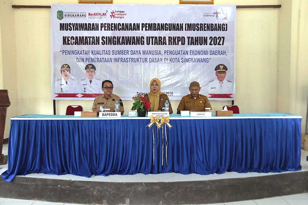 Sekda Dwi Yanti Puji Capaian Bebas BABS Singkawang Utara, Minta Musrenbang Serius Tangani Stunting