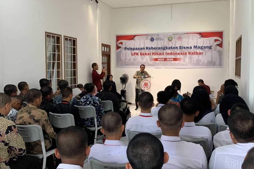 Lepas Siswa Magang ke Jepang, LPK Sekai Hikari Indonesia Kalbar Beri Solusi Pengangguran Terbuka