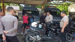 Polres Bengkayang Tindak Remaja Pengguna Knalpot Brong di Alun-alun SDR