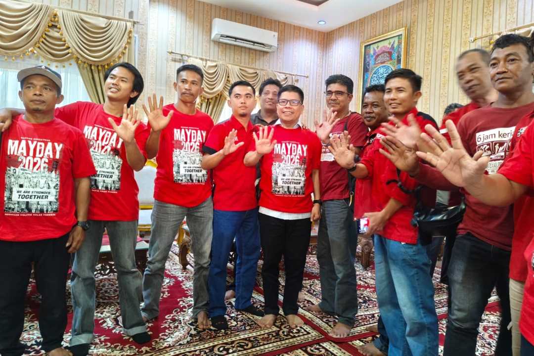 Perkuat Sinergi, Bupati Satono Serap Aspirasi Serikat Buruh Kerakyatan di Sambas