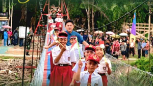 Karantina Jagoi Babang Hadiri Peresmian Jembatan Perintis di Bengkayang